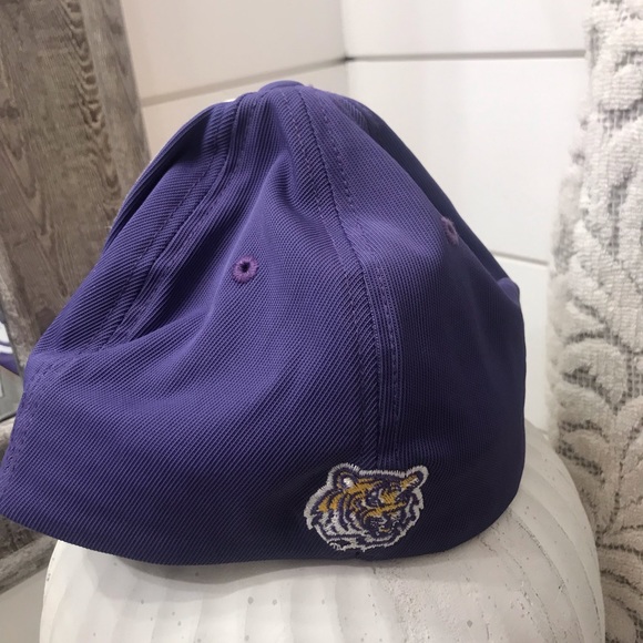 VINTAGE LSU Tigers Hat Cap Stretch fit Multiple Embroidery College Football - Picture 8 of 10